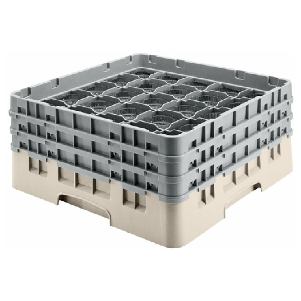Cambro 36S534184 Camrack® Glass Rack With (2) Soft Gray Extenders Full Size