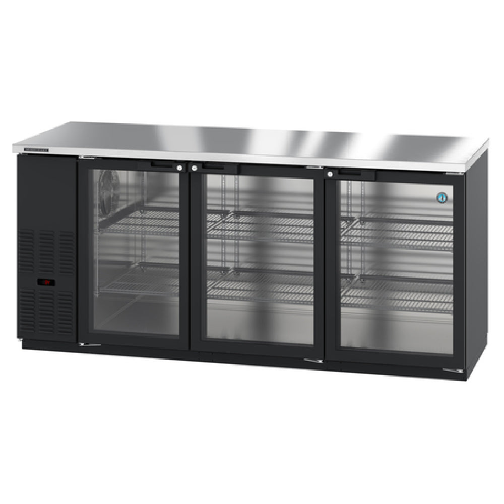 Hoshizaki BB80-G - Refrigerated Back Bar Cooler, Reach-in, Three-section