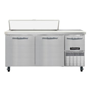 Continental Refrigerator RA68SN12 Refrigerated Base Shallow Depth Sandwich Unit