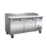 Valpro VPP71-HC Pizza Prep Table Two-section 71"W