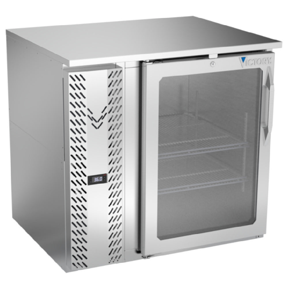 Victory VBB36HC-FG-S - Back Bar Refrigerator, Food Rated, One-section