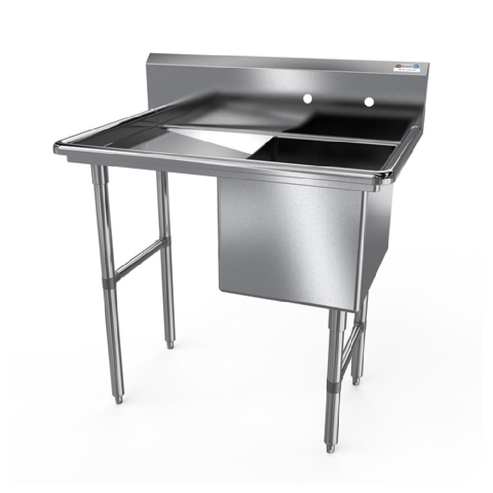 NBR Equipment 1SS-182414L24 Premium Sink One-compartment 46-3/16"W X 29-1/2"D X 44-1/16"H Overall Size
