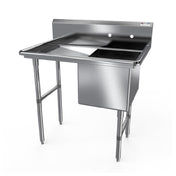NBR Equipment 1SS-182414L24 Premium Sink One-compartment 46-3/16"W X 29-1/2"D X 44-1/16"H Overall Size