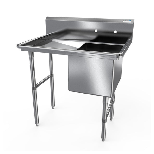 NBR Equipment 1SS-182414L24 Premium Sink One-compartment 46-3/16"W X 29-1/2"D X 44-1/16"H Overall Size