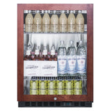 Summit SCR610BLPNR Beverage Center Built-in Or Freestanding 24"W