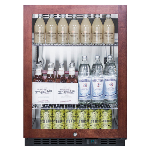 Summit SCR610BLPNR Beverage Center Built-in Or Freestanding 24"W