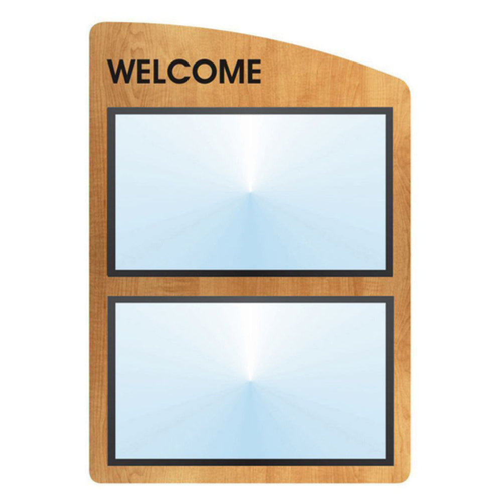 Hubert 70671 - Menu Board, 2-pocket, Wall-mount