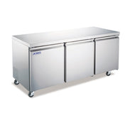 Omcan 59091 (RE-CN-0017E-HC) Aurora Under Counter Refrigerator Reach-in Three-section
