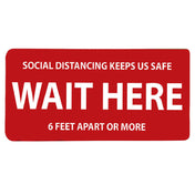 Tablecraft 10612 Floor Sign "Wait Here" 12" X 6"