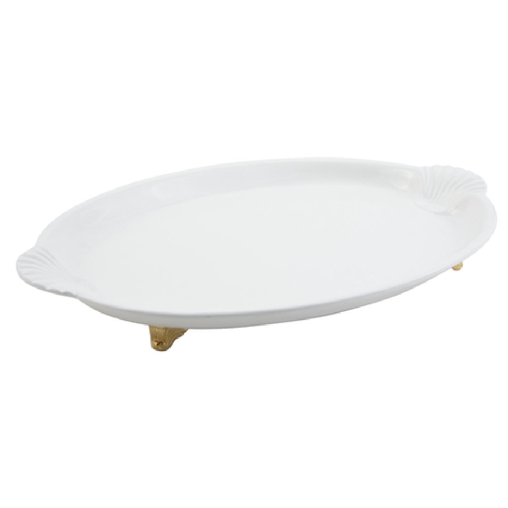 Bon Chef 2075BLRED Platter 18" X 24-3/4" With Shell Handles