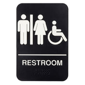 TableCraft Products 11676 - Sign, "Women/Men Handicap Accessible", 6"W X 1/8"D X 9"H