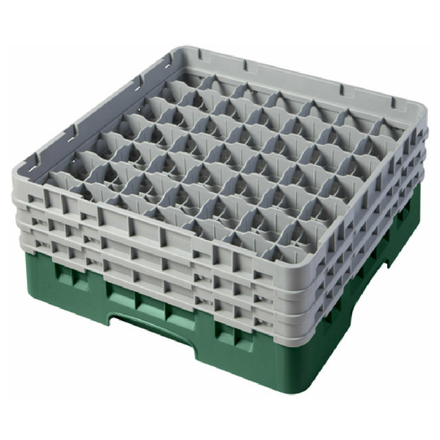 Cambro 49S638119 Camrack® Glass Rack With (3) Soft Gray Extenders Full Size