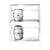 SPG HD1830C - AMCO II® Shelf, 30"W X 18"D, Heavy Duty 1" Square Bar