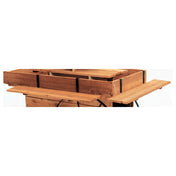 Hubert 83895 - Side Shelf Set, 2-piece, For Cedar Serving Cart #25002,40" X 7-1/2" X 1"H