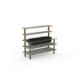 Steelite MGCMLC01GBXF Mogogo Buffet Solutions Modular Back Bar Station 3-tier