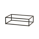 Cal-Mil 23854-6-13 Riser 12"W X 20"D X 3"H Black Powder-coated Metal