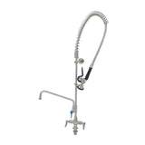 T&S Brass S-0113-A12-BY EverSteel Pre-Rinse Unit: Single Hole Stainless Steel Deck Mount Mixing Faucet