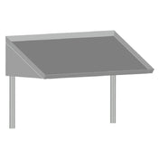 SPG DTO-11-C - Universal Stainless Slant Rack Shelf, Cantilevered- Per Linear Ft.