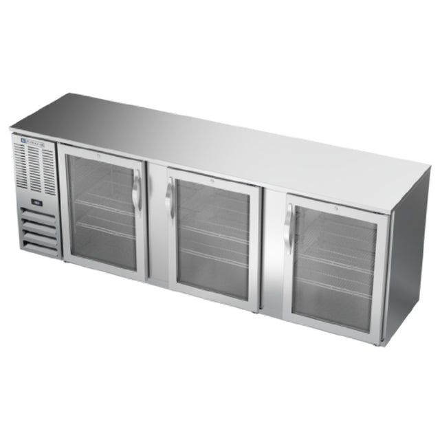 Beverage Air BBN94HC-FG-S - Refrigerated Food Rated Back Bar Storage Cabinet, Three-section