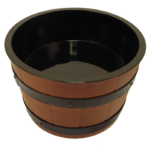 BauscherHepp BBS350 Gourmet Barrel Bowl Set 4-3/4 Qt. Includes: (1) 12" Dia. X 7-3/4"H Brown ABS Bowl