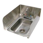 Advance Tabco K-614D Removable 3-sided Splash For Counter-mount Drop In Sink 8" Tall