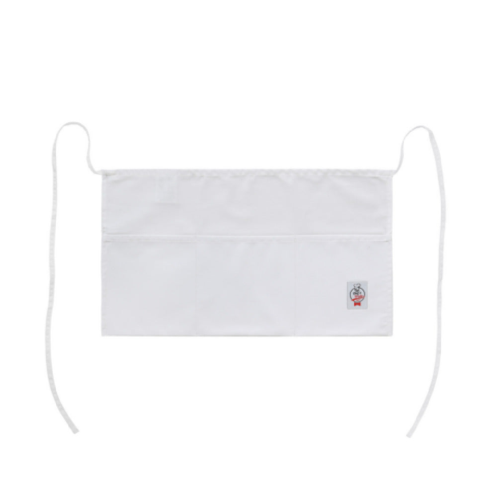 CAC China APWA-1W Chef's Pride Waist Apron 21-7/8"L X 12-1/2"W Waist Ties