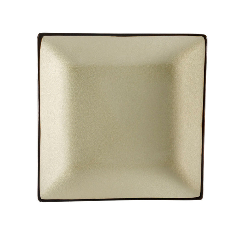 CAC China 666-5-W Japanese Style Plate 5"L X 5"W X 1"H Square