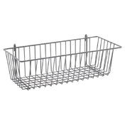 Metro H210K4 Quick Ship SmartWall Storage Basket 17-3/8"W X 7-1/2"D X 5"H Metroseal Gray Epoxy-coated Corrosion-resistant Finish With Microban® Antimicrobial Protection