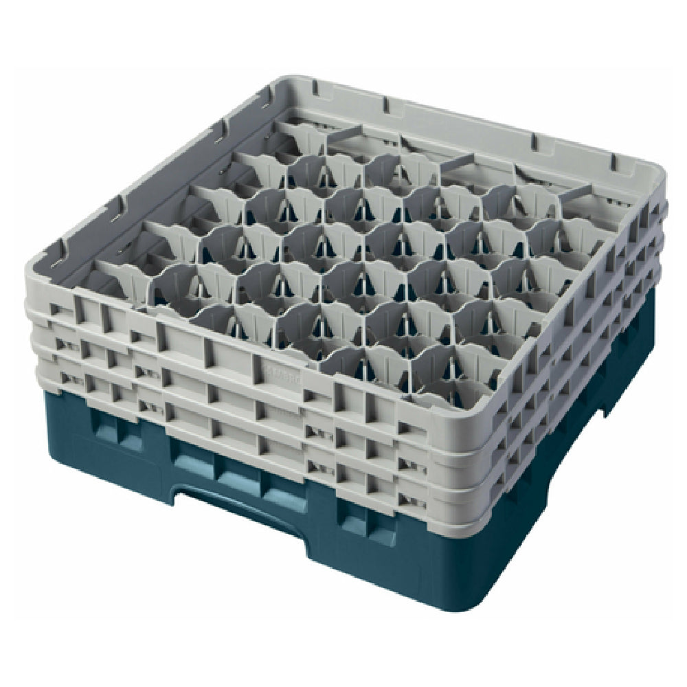Cambro 30S638414 Camrack® Glass Rack With (3) Soft Gray Extenders Full Size
