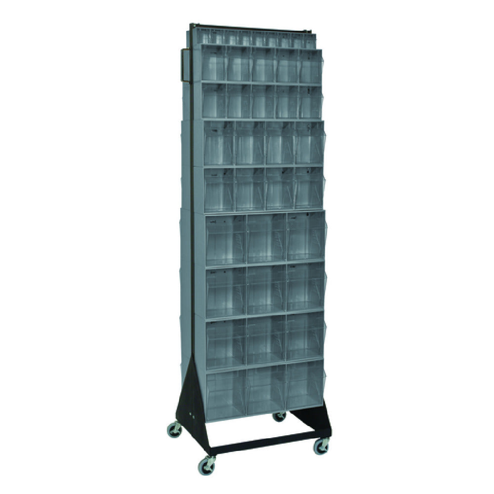 Quantum QFS270-72+QFS400GY Tip Out Bin Floor Stand Double-sided Mobile