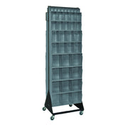 Quantum QFS270-72+QFS400GY Tip Out Bin Floor Stand Double-sided Mobile