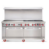 American Range AR-24G-8B-CL-126R_LP Restaurant Range Gas 72"