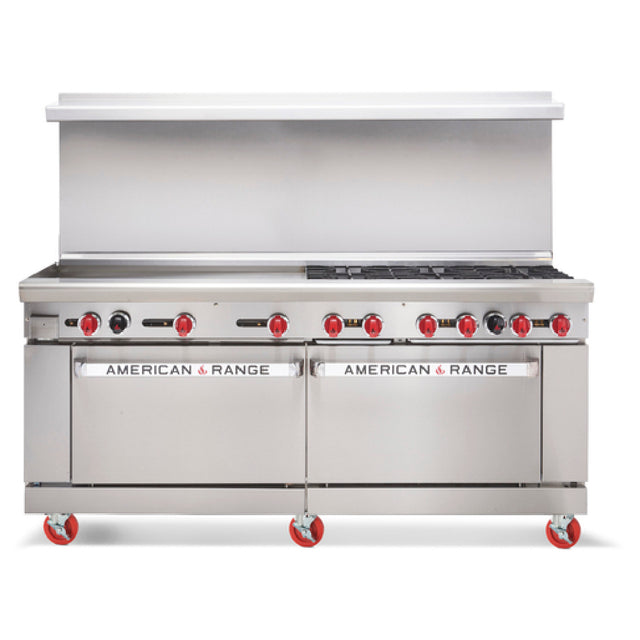 American Range AR-24G-8B-CL-126R_LP Restaurant Range Gas 72"