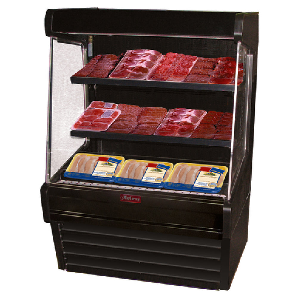 Howard-McCray R-OM30E-6L-B-LED Meat Open Merchandiser 75"W 60"H