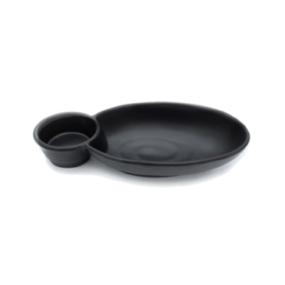 Elite Global Solutions JWC1408-B Chip & Dip Bowl 10" X 5-1/2" X 2-1/8"H (1) 20 Oz. & (1) 4 Oz.