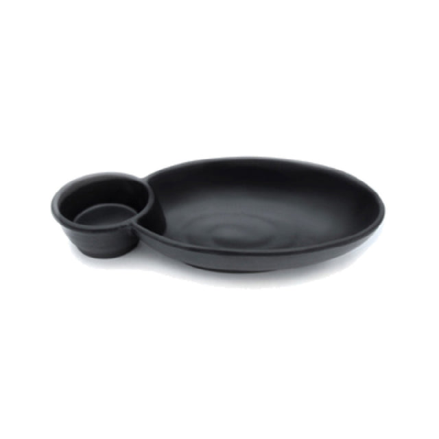 Elite Global Solutions JWC1408-B Chip & Dip Bowl 10" X 5-1/2" X 2-1/8"H (1) 20 Oz. & (1) 4 Oz.
