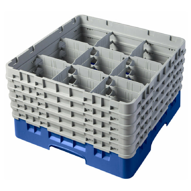 Cambro 9S958168 Camrack® Glass Rack With (5) Soft Gray Extenders Full Size