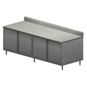BK Resources CSTR5-3096HL Chef Table Cabinet Base With Hinged Doors & Locks 96"W X 30"D X 39-3/4"H Overall Size