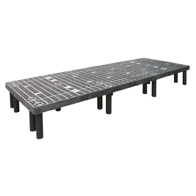 Quantum 963612DPP Polymer Dunnage Rack Vented 2000 Lb. Load Capacity