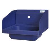 BK Resources APHS-W1410-1SSB Antimicrobial Hand Sink With (2) Side Splashes 14" Wide X 10" Front-to-back X 5" Deep Bowl