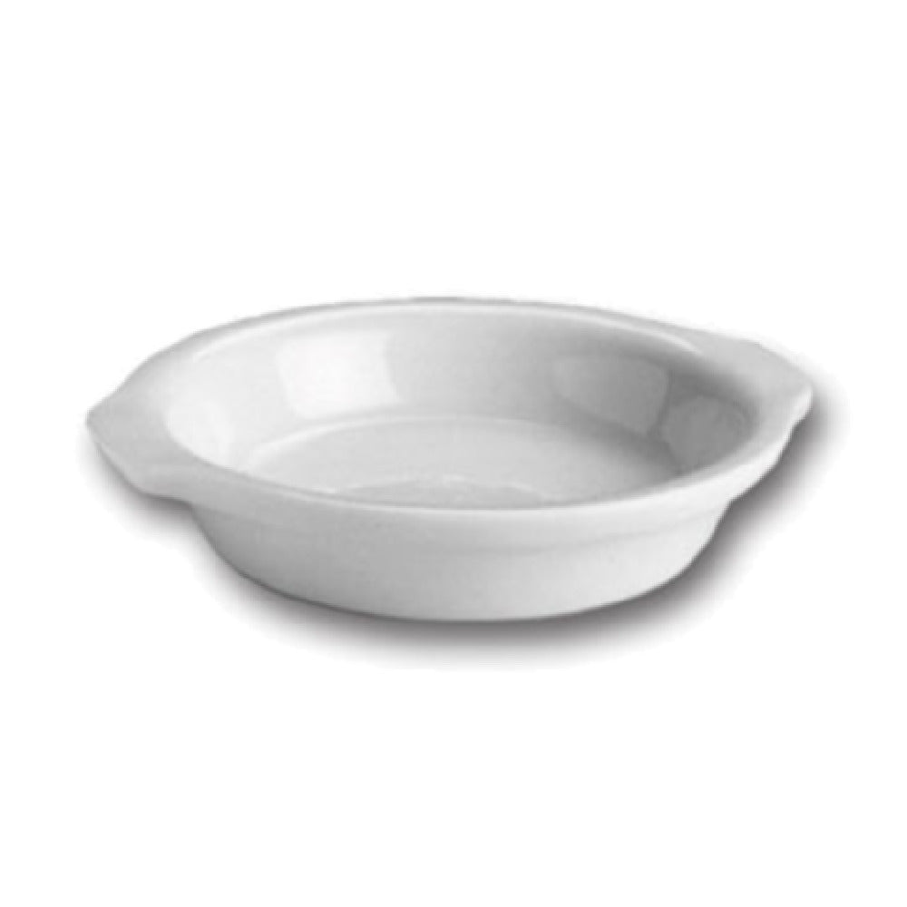 Steelite HL5130AWHA Au Gratin/Shirred Egg Dish 10 Oz. 7-1/4" X 6-1/2" (with Handles)