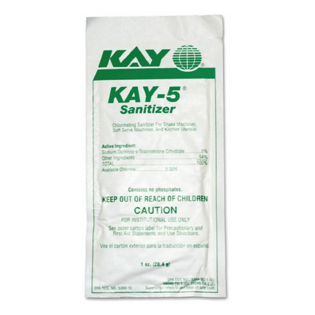 Bunn 24634.0001 KAY-5 Sanitizer Chlorinating Sanitizer (50 Packets Each Box)