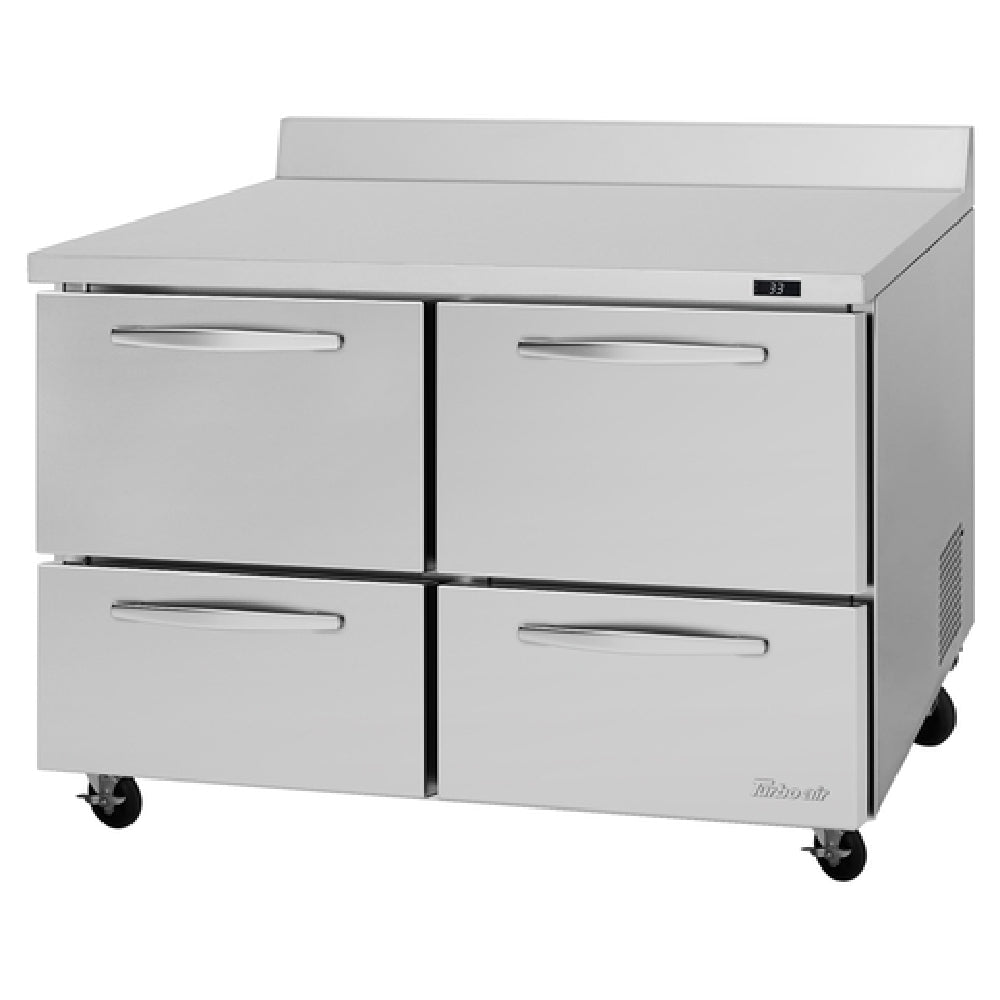 Turbo Air PWR-48-D4-N PRO Series Refrigerated Work Top Two-section 12.2 Cu.ft. .capacity