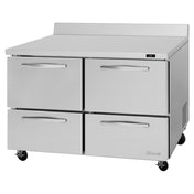 Turbo Air PWR-48-D4-N PRO Series Refrigerated Work Top Two-section 12.2 Cu.ft. .capacity