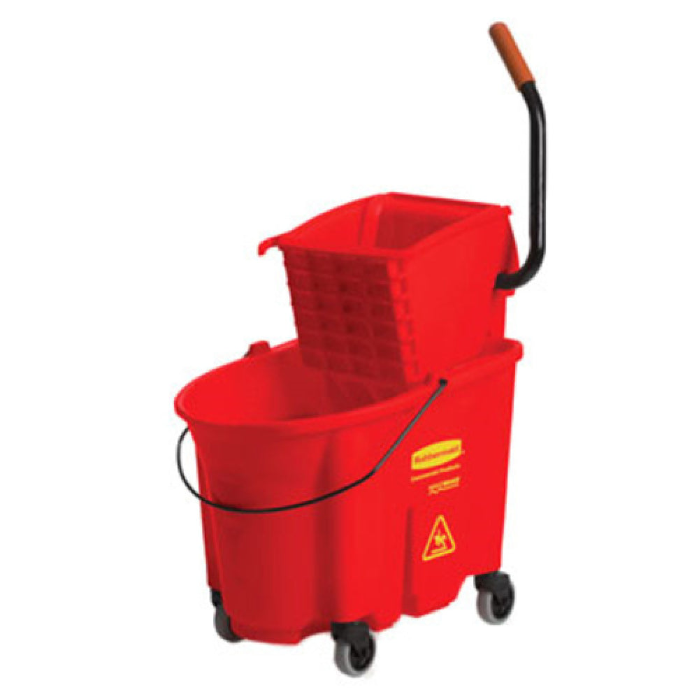 Rubbermaid FG758888RED WaveBrake® Mopping Combo 35 Qt. Bucket Capacity Reduces Splashing