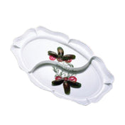 Bon Chef 2031DCABERNET Queen Anne Divided Platter 19-3/4" X 30" Aluminum With Ceramic-look Coating