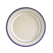 CAC China BLU-21 Blue Line Plate 12" Dia. X 1-1/4"H Round