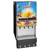 Bunn 37300.0054 JDF-4S Silver Series® 4-Flavor Cold Beverage System ADA Buttons