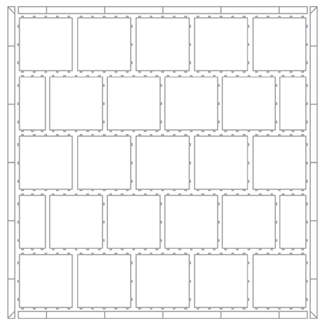 Forbes Industries 3233FK1 Florlok® 1 Portable Dance Floor Set 18' X 21' 4" Width Trim