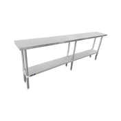 Sapphire Manufacturing SMTE16-3684S Worktable 84"W X 36"D X 35"H 16/304 Stainless Steel Top